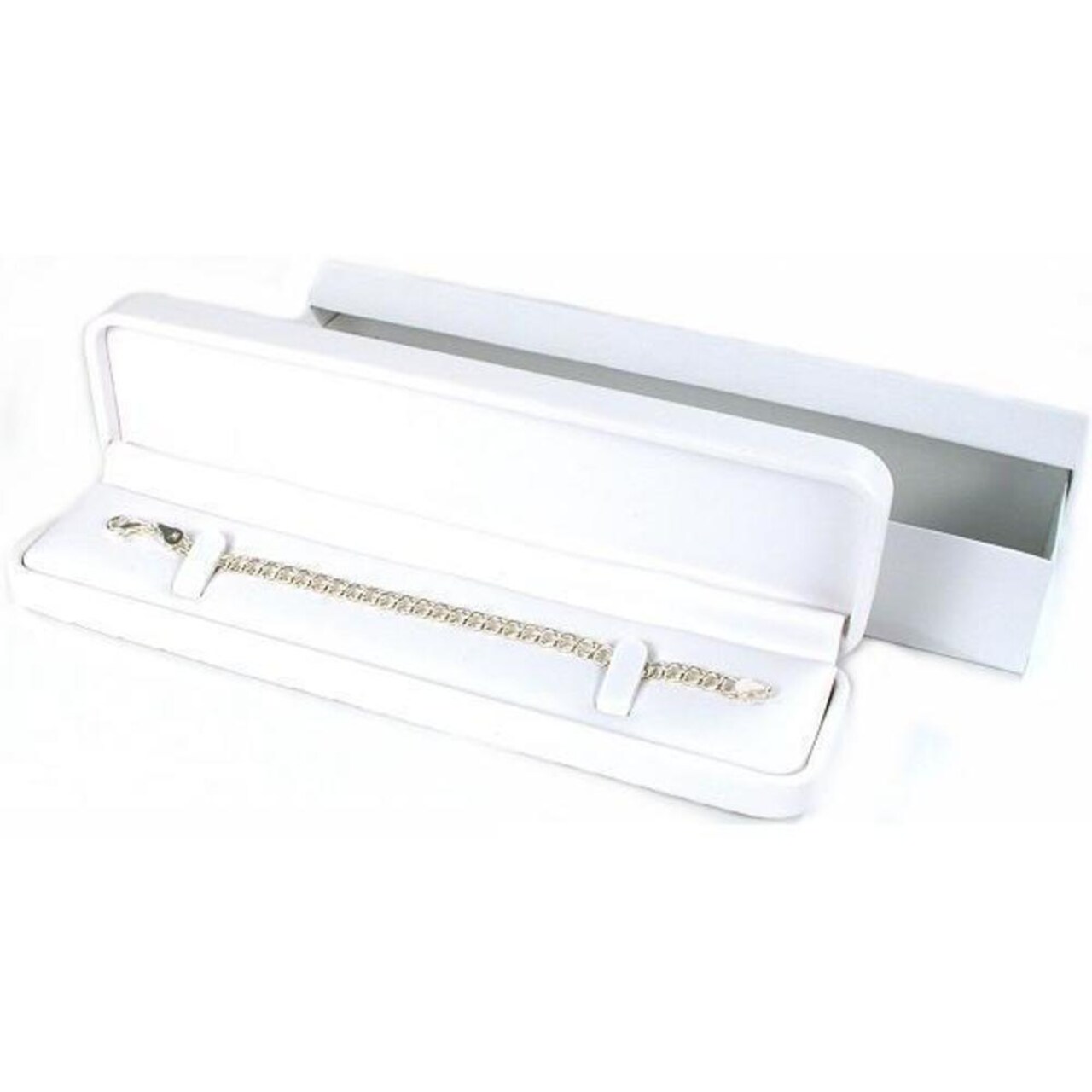 White Leather Watch Bracelet Gift Box Jewelry Counter Display